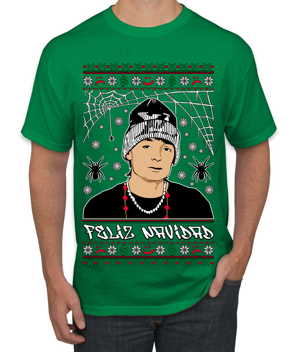Peso Feliz Navidad Pluma, Feliz Navidad,  Christmas Gifts, Funny Xmas Gift Idea, Ugly Christmas Sweater Men's T-Shirt