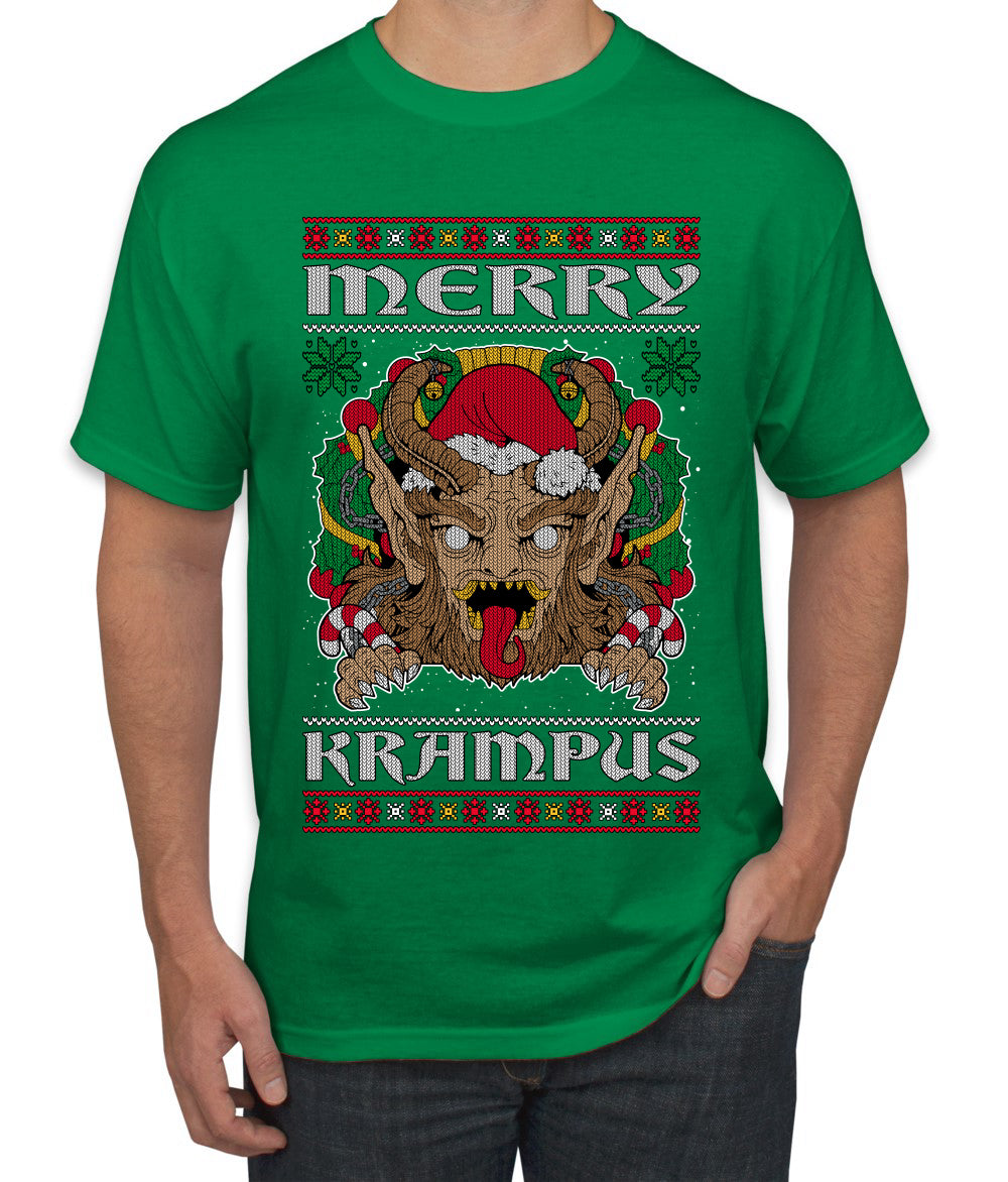 Merry Krampus Scary Xmas Movie, Christmas Gifts, Funny Xmas Gift Idea, Ugly Christmas Sweater Men's T-Shirt