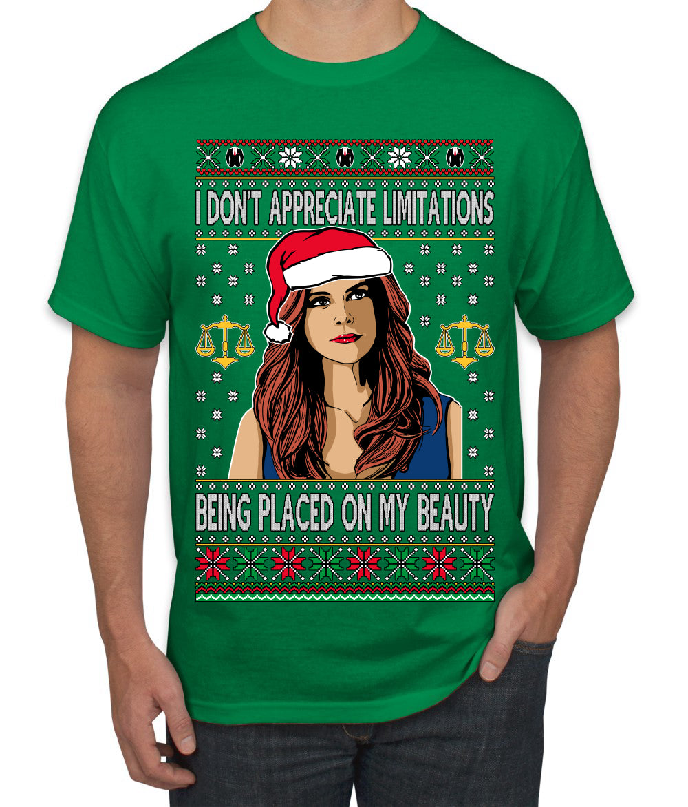 Donna TV Show Parody Don't Appreciate Limitations Being Placed, Christmas Gifts, Funny Xmas Gift Idea, Ugly Christmas Sweater Men's T-Shirt