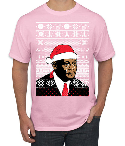 Christmas Crying Jordan, Christmas Gifts, Funny Xmas Gift Idea, Ugly Christmas Sweater Men's T-Shirt