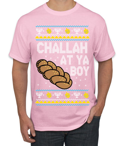 Challah At Ya Boy, Hanukkah Christmas Gifts, Funny Xmas Gift Idea, Ugly Christmas  Men's T-Shirt