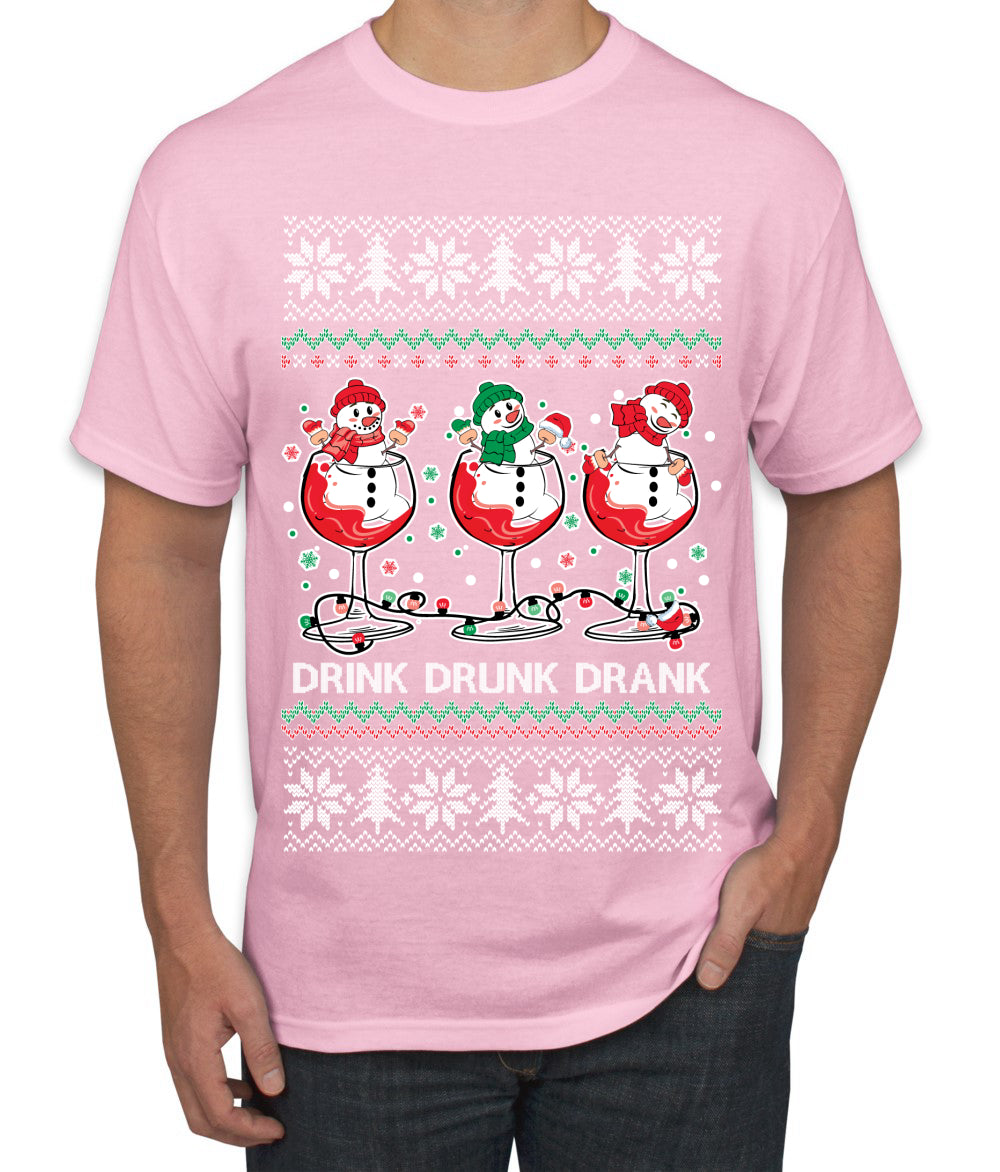 Holiday Spirits Drink Drank Drunk Snowmen, Christmas Gifts, Funny Xmas Gift Idea, Ugly Christmas  Men's T-Shirt
