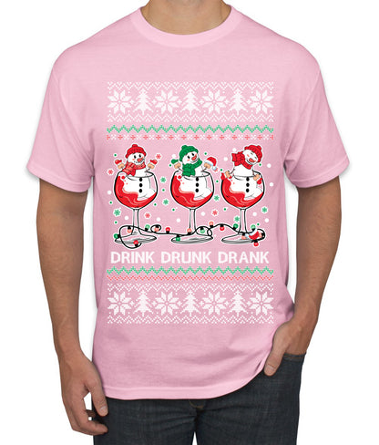 Holiday Spirits Drink Drank Drunk Snowmen, Christmas Gifts, Funny Xmas Gift Idea, Ugly Christmas  Men's T-Shirt