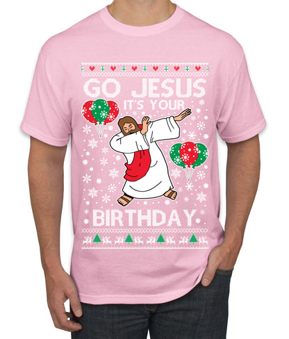 Go Jesus It's Your Birthday, Jesus Birthday, Christmas Gifts, Funny Xmas Gift Idea, Ugly Christmas  Men's T-Shirt