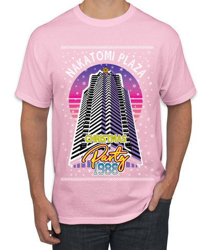 Retro Nakatomi Plaza 1988 Holiday Party, Xmas Movie, Christmas Gifts, Funny Xmas Gift Idea, Ugly Christmas  Men's T-Shirt