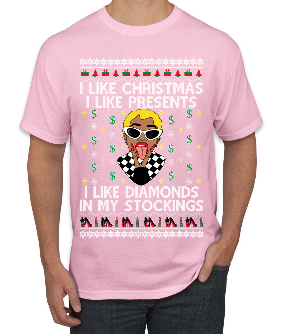 I Like Christmas, I like Presents Cardi, Christmas Gifts, Funny Xmas Gift Idea, Ugly Christmas Sweater Men's T-Shirt