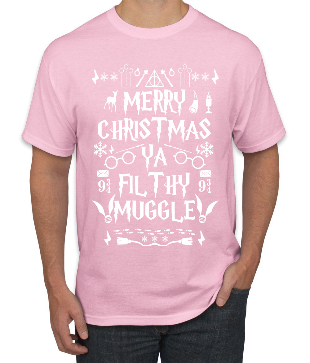 Merry Christmas You Filthy Muggle, Christmas Gifts, Funny Xmas Gift Idea, Ugly Christmas Sweater Men's T-Shirt