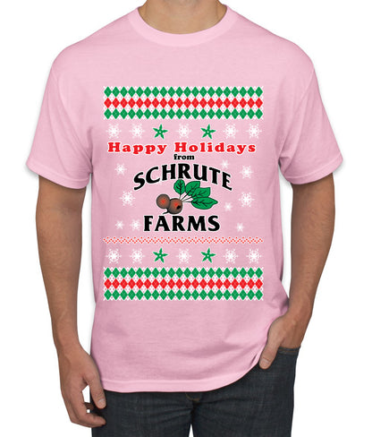 Happy Holidays from Schrute Farms Christmas, Christmas Gifts, Funny Xmas Gift Idea, Ugly Christmas Sweater Men's T-Shirt