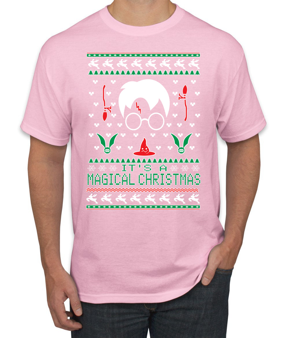 It's a Magical Christmas | Wizard Bolt, Christmas Gifts, Funny Xmas Gift Idea, Ugly Christmas Sweater Men's T-Shirt