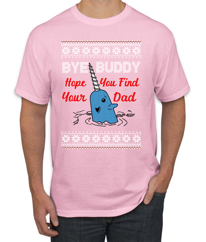 Narwhal Hope You Find Your Dad Quote, Christmas Gifts, Funny Xmas Gift Idea, Ugly Christmas Sweater Men's T-Shirt