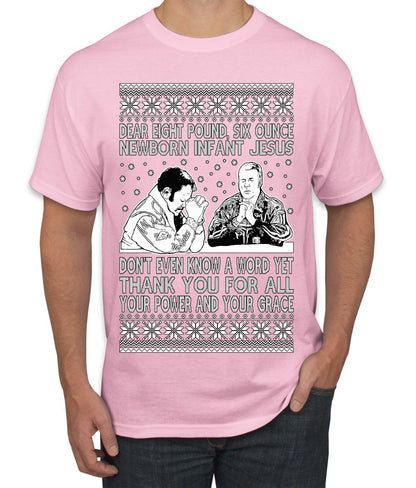 8 Pound 6 Ounce Baby Jesus Shake and Bake, Birthday Jesus,Christmas Gifts, Funny Xmas Gift Idea, Ugly Christmas Sweater Men's T-Shirt