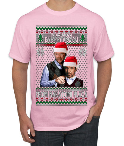 Nakatomi Plaza  Season's Greeting,  Christmas Gifts, Funny Xmas Gift Idea, Ugly Christmas Sweater Men's T-Shirt