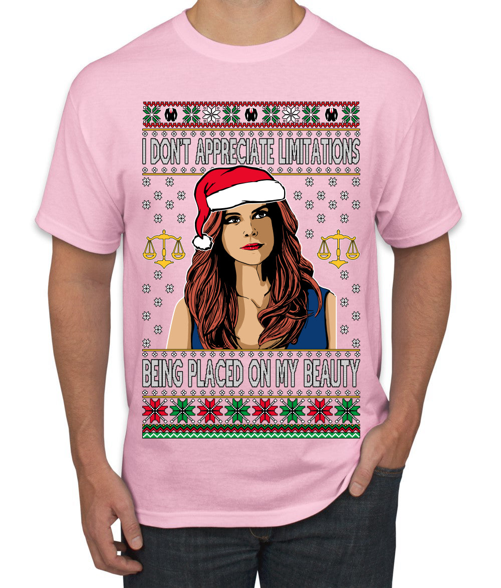 Donna TV Show Parody Don't Appreciate Limitations Being Placed, Christmas Gifts, Funny Xmas Gift Idea, Ugly Christmas Sweater Men's T-Shirt