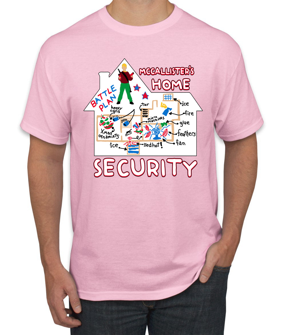 Battle Plans Alone McCallister's Home Security , Christmas Gifts, Funny Xmas Gift Idea, Ugly Christmas Sweater Men's T-Shirt