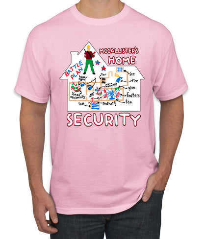 Battle Plans Alone McCallister's Home Security , Christmas Gifts, Funny Xmas Gift Idea, Ugly Christmas Sweater Men's T-Shirt