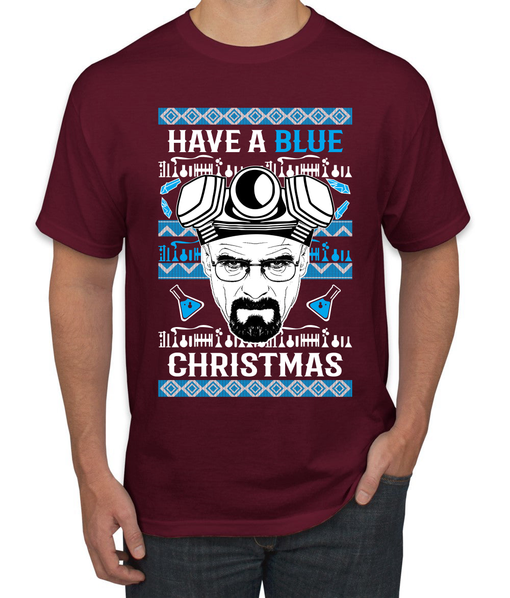 Have a Blue Christmas Walter Breaking TV Christmas, Christmas Gifts, Funny Xmas Gift Idea, Ugly Christmas Sweater Men's T-Shirt