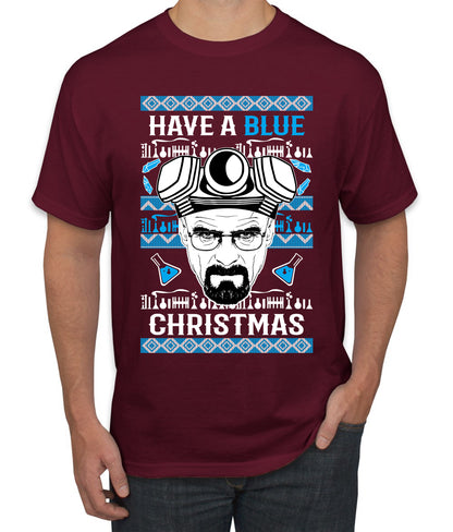 Have a Blue Christmas Walter Breaking TV Christmas, Christmas Gifts, Funny Xmas Gift Idea, Ugly Christmas Sweater Men's T-Shirt