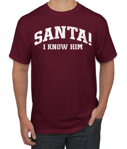 Vintage Movie Quote Santa! I Know Him, Christmas Gifts, Funny Xmas Gift Idea, Ugly Christmas Sweater Men's T-Shirt