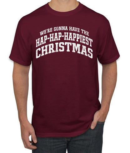 Vintage Movie Quote Hap-Hap-Happiest Christmas, Christmas Gifts, Funny Xmas Gift Idea, Ugly Christmas Sweater Men's T-Shirt