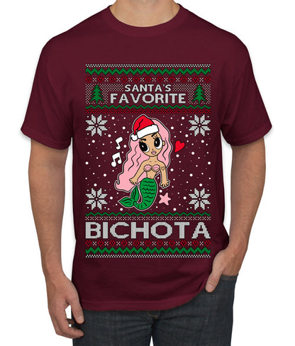 Christmas Karol Santa's Favorite Bichota, Christmas Gifts, Funny Xmas Gift Idea, Ugly Christmas Sweater Men's T-Shirt