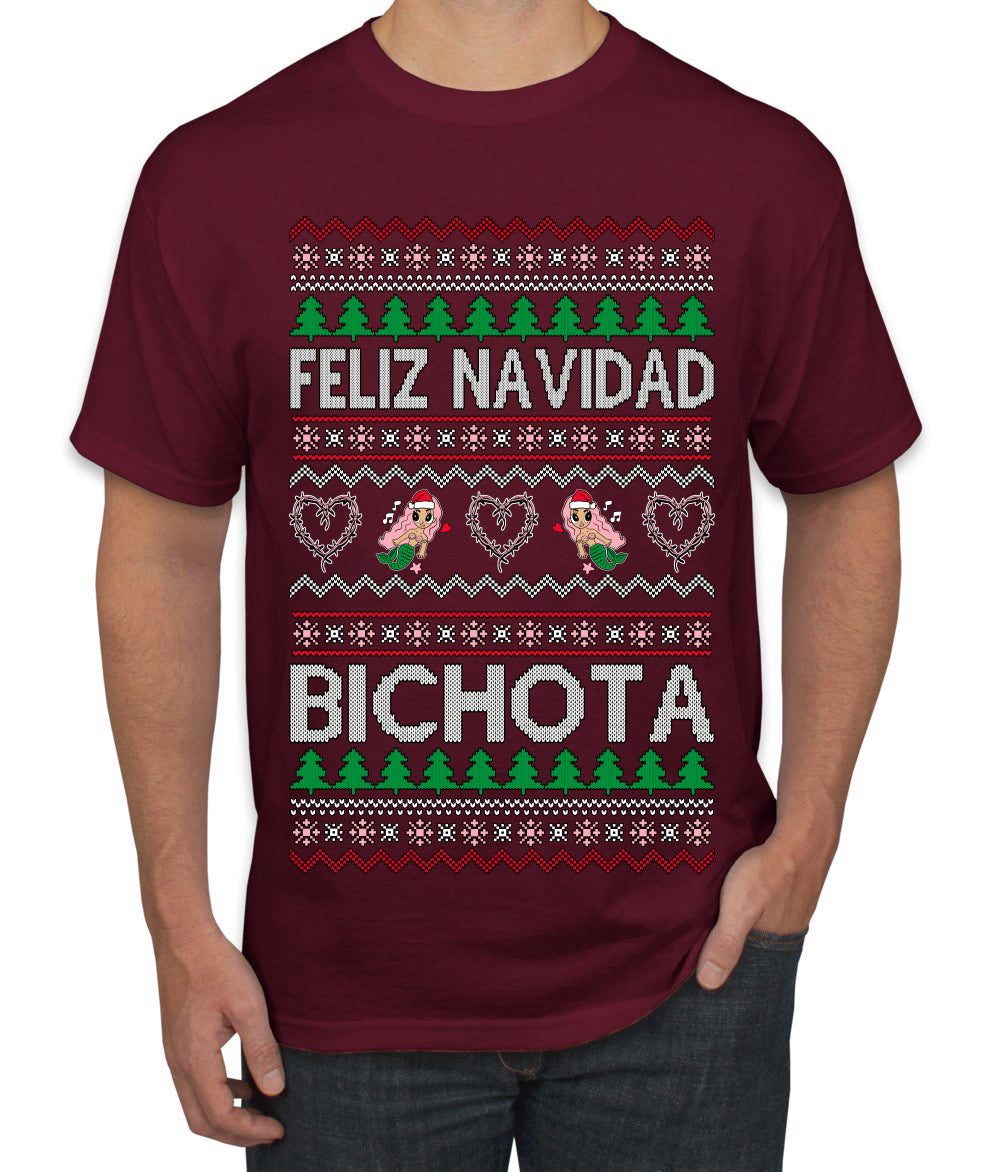 Feliz Navidad Bichota, Christmas Gifts, Funny Xmas Gift Idea, Ugly Christmas Sweater Men's T-Shirt