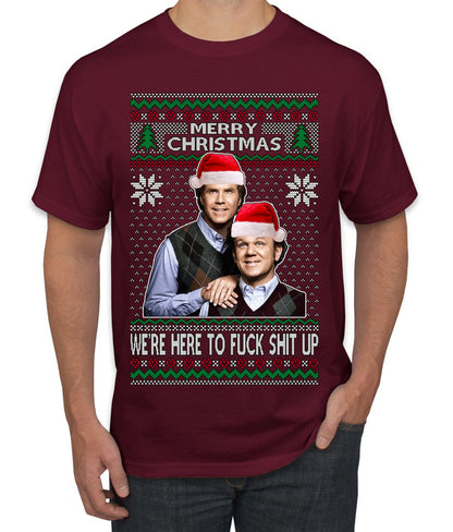New Step Brothers Funny Movie Funny Movie, Christmas Gifts, Funny Xmas Gift Idea, Ugly Christmas Sweater Men's T-Shirt