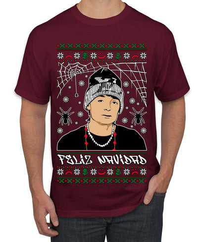 Peso Feliz Navidad Pluma, Feliz Navidad,  Christmas Gifts, Funny Xmas Gift Idea, Ugly Christmas Sweater Men's T-Shirt