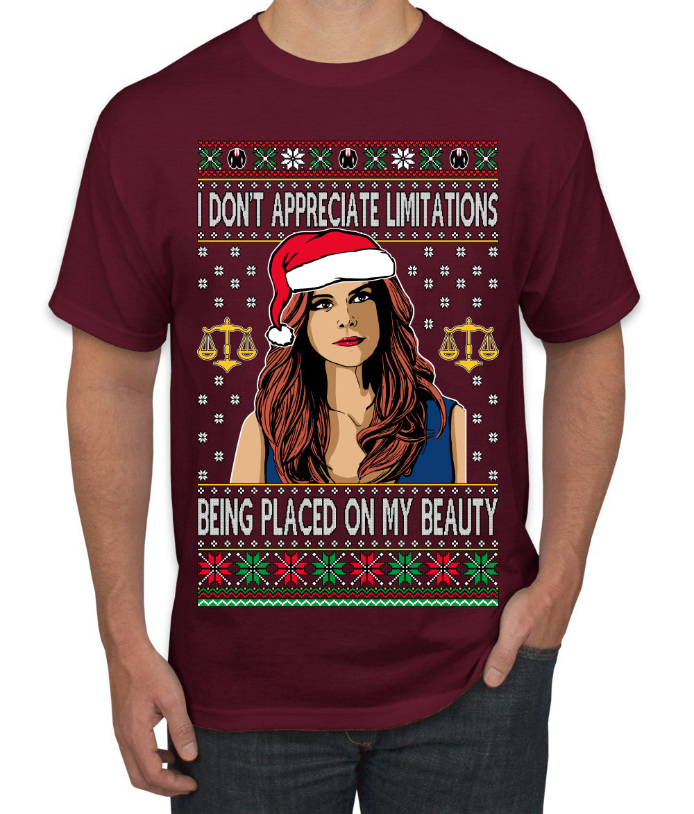 Donna TV Show Parody Don't Appreciate Limitations Being Placed, Christmas Gifts, Funny Xmas Gift Idea, Ugly Christmas Sweater Men's T-Shirt