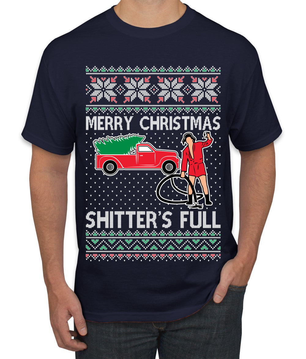 Cousin Eddie Merry Christmas Shitter's Full, Funny Christmas, Christmas Gifts, Funny Xmas Gift Idea, Ugly Christmas  Men's T-Shirt