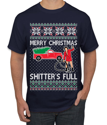 Cousin Eddie Merry Christmas Shitter's Full, Funny Christmas, Christmas Gifts, Funny Xmas Gift Idea, Ugly Christmas  Men's T-Shirt