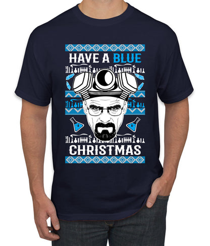 Have a Blue Christmas Walter Breaking TV Christmas, Christmas Gifts, Funny Xmas Gift Idea, Ugly Christmas Sweater Men's T-Shirt