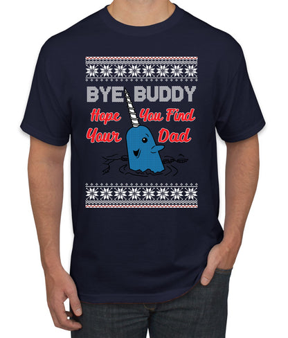 Narwhal Hope You Find Your Dad Quote, Christmas Gifts, Funny Xmas Gift Idea, Ugly Christmas Sweater Men's T-Shirt