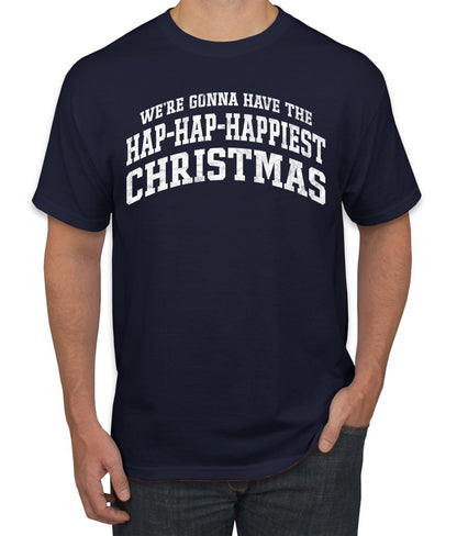 Vintage Movie Quote Hap-Hap-Happiest Christmas, Christmas Gifts, Funny Xmas Gift Idea, Ugly Christmas Sweater Men's T-Shirt