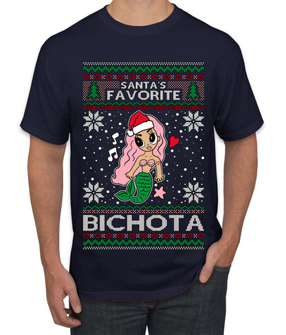 Christmas Karol Santa's Favorite Bichota, Christmas Gifts, Funny Xmas Gift Idea, Ugly Christmas Sweater Men's T-Shirt
