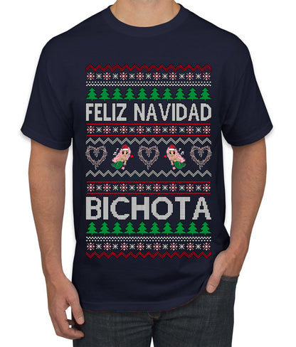 Feliz Navidad Bichota, Christmas Gifts, Funny Xmas Gift Idea, Ugly Christmas Sweater Men's T-Shirt