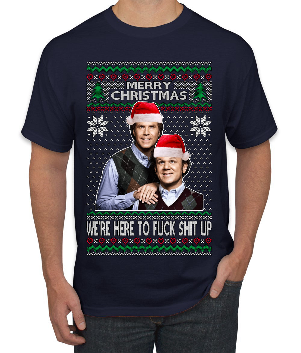 New Step Brothers Funny Movie Funny Movie, Christmas Gifts, Funny Xmas Gift Idea, Ugly Christmas Sweater Men's T-Shirt