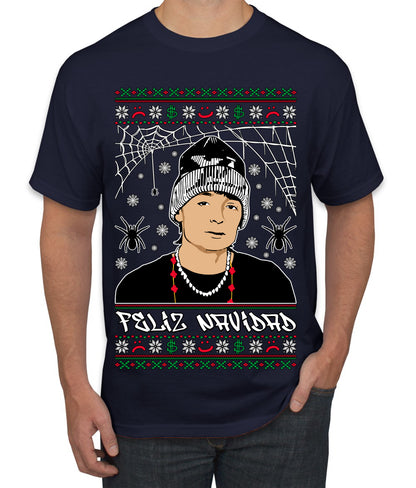 Peso Feliz Navidad Pluma, Feliz Navidad,  Christmas Gifts, Funny Xmas Gift Idea, Ugly Christmas Sweater Men's T-Shirt