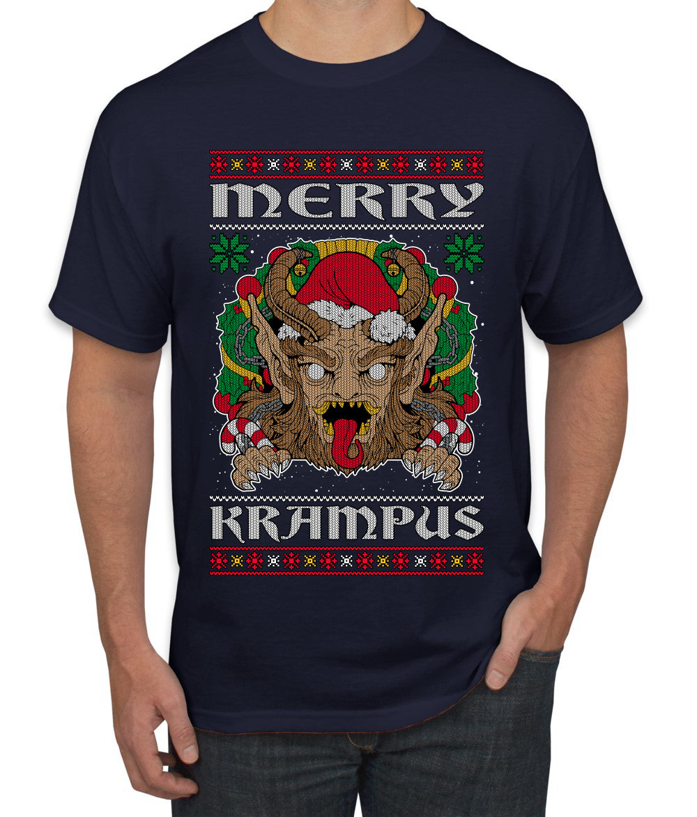 Merry Krampus Scary Xmas Movie, Christmas Gifts, Funny Xmas Gift Idea, Ugly Christmas Sweater Men's T-Shirt