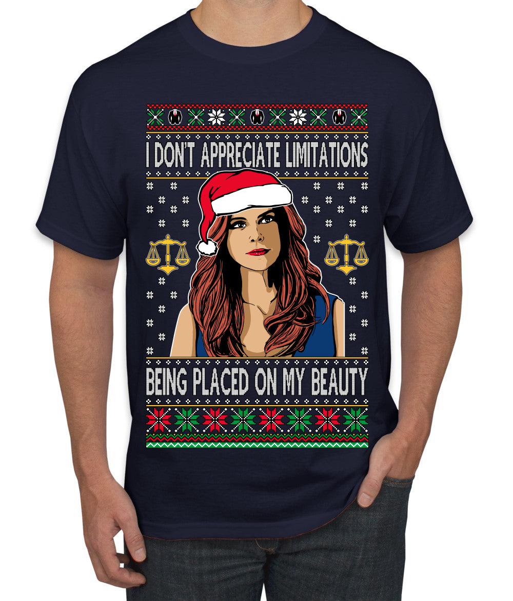 Donna TV Show Parody Don't Appreciate Limitations Being Placed, Christmas Gifts, Funny Xmas Gift Idea, Ugly Christmas Sweater Men's T-Shirt