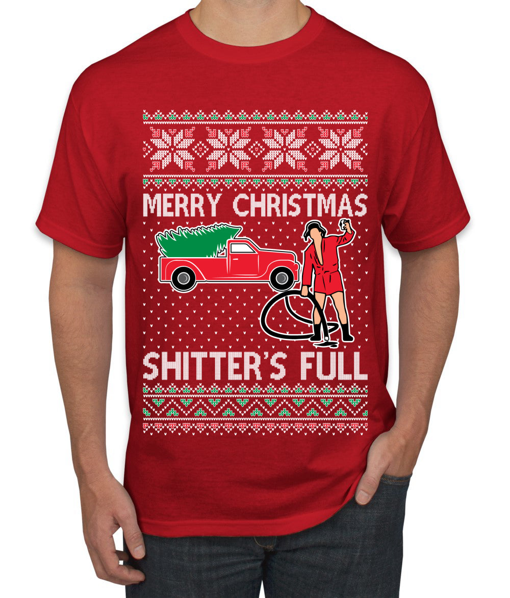 Cousin Eddie Merry Christmas Shitter's Full, Funny Christmas, Christmas Gifts, Funny Xmas Gift Idea, Ugly Christmas  Men's T-Shirt