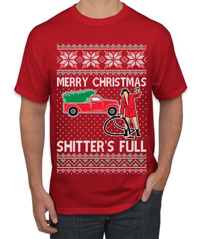 Cousin Eddie Merry Christmas Shitter's Full, Funny Christmas, Christmas Gifts, Funny Xmas Gift Idea, Ugly Christmas  Men's T-Shirt