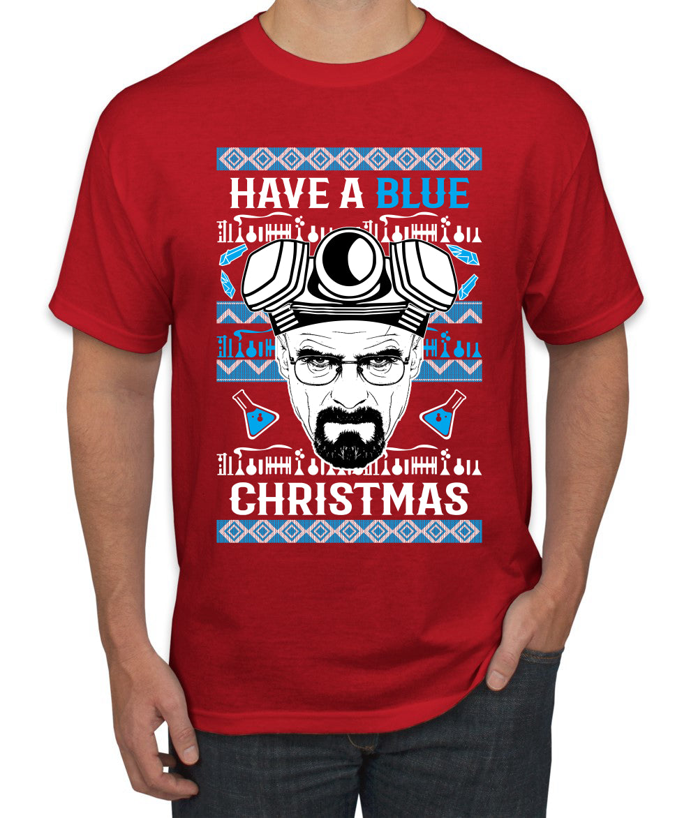 Have a Blue Christmas Walter Breaking TV Christmas, Christmas Gifts, Funny Xmas Gift Idea, Ugly Christmas Sweater Men's T-Shirt