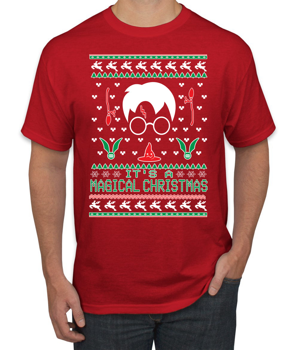 It's a Magical Christmas | Wizard Bolt, Christmas Gifts, Funny Xmas Gift Idea, Ugly Christmas Sweater Men's T-Shirt