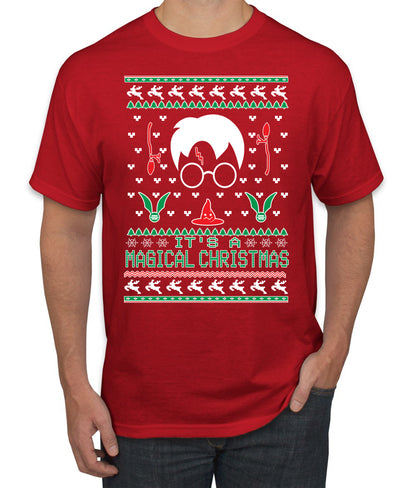 It's a Magical Christmas | Wizard Bolt, Christmas Gifts, Funny Xmas Gift Idea, Ugly Christmas Sweater Men's T-Shirt