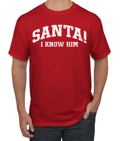 Vintage Movie Quote Santa! I Know Him, Christmas Gifts, Funny Xmas Gift Idea, Ugly Christmas Sweater Men's T-Shirt