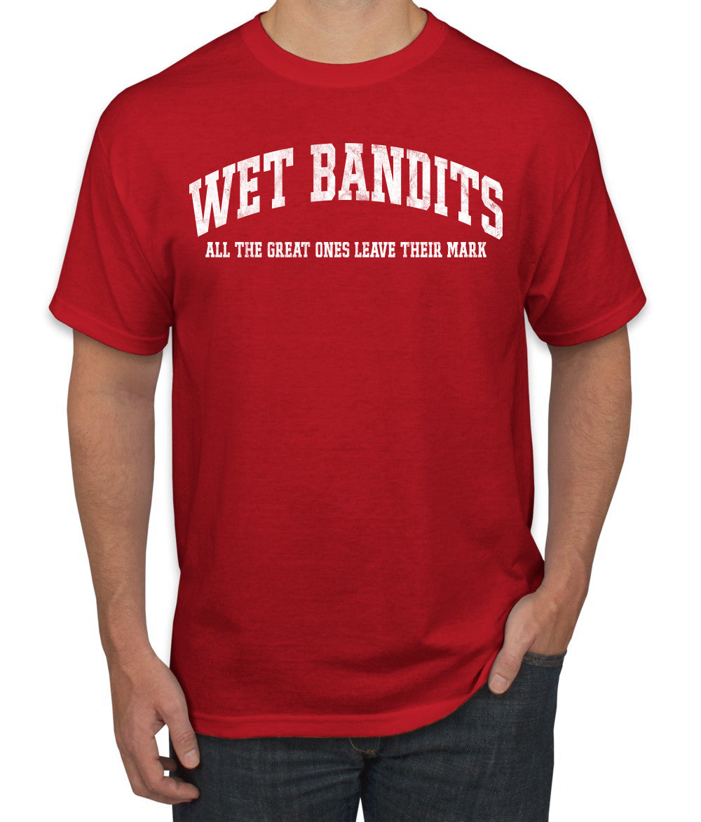 Vintage Movie Quote Wet Bandits Leave They're Mark, Christmas Gifts, Funny Xmas Gift Idea, Ugly Christmas Sweater Men's T-Shirt