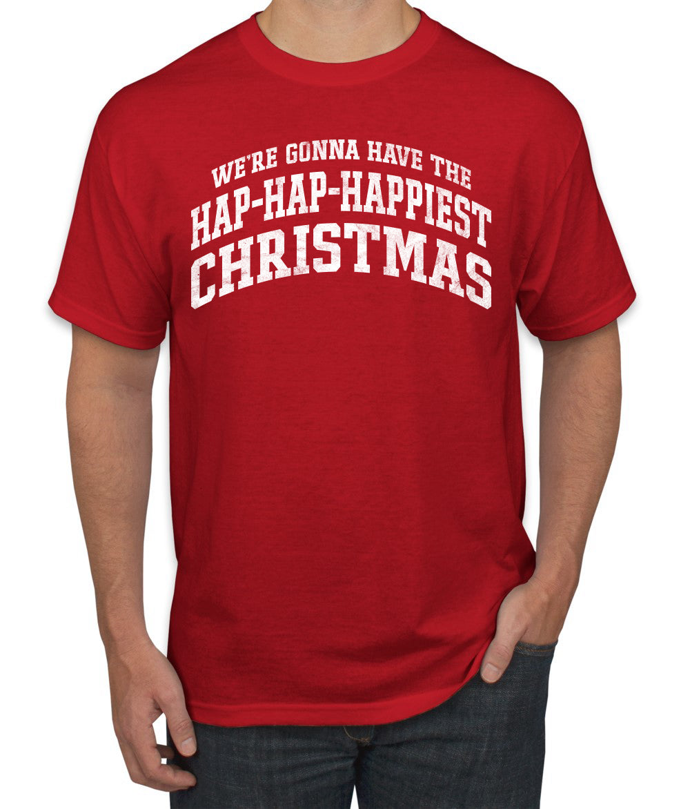 Vintage Movie Quote Hap-Hap-Happiest Christmas, Christmas Gifts, Funny Xmas Gift Idea, Ugly Christmas Sweater Men's T-Shirt