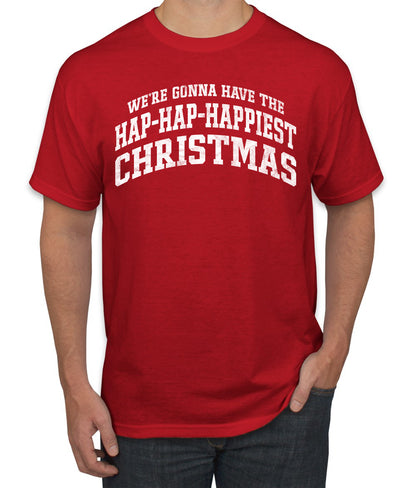 Vintage Movie Quote Hap-Hap-Happiest Christmas, Christmas Gifts, Funny Xmas Gift Idea, Ugly Christmas Sweater Men's T-Shirt
