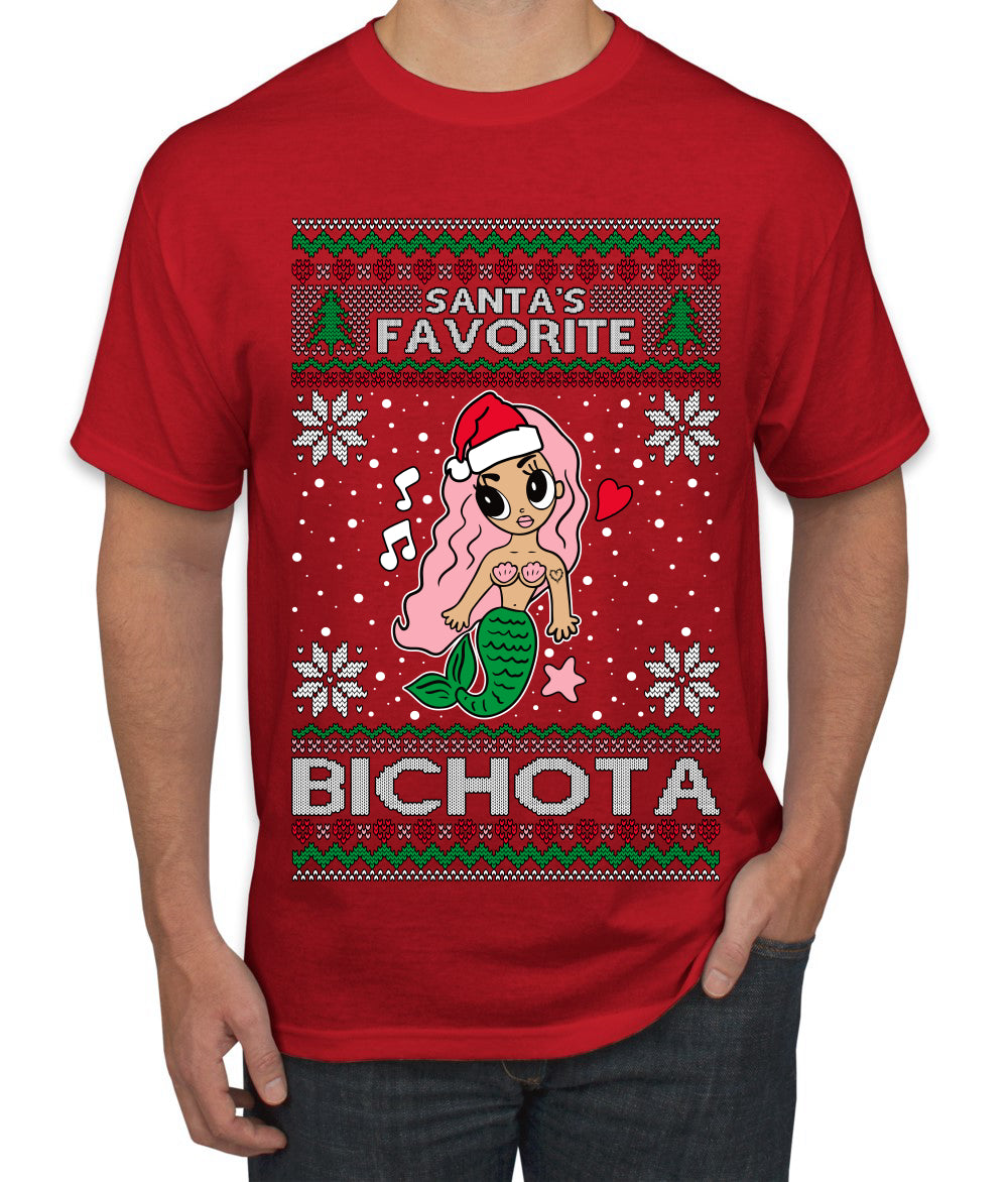 Christmas Karol Santa's Favorite Bichota, Christmas Gifts, Funny Xmas Gift Idea, Ugly Christmas Sweater Men's T-Shirt
