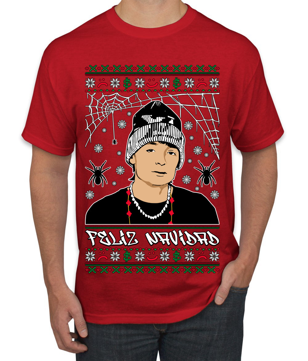 Peso Feliz Navidad Pluma, Feliz Navidad,  Christmas Gifts, Funny Xmas Gift Idea, Ugly Christmas Sweater Men's T-Shirt